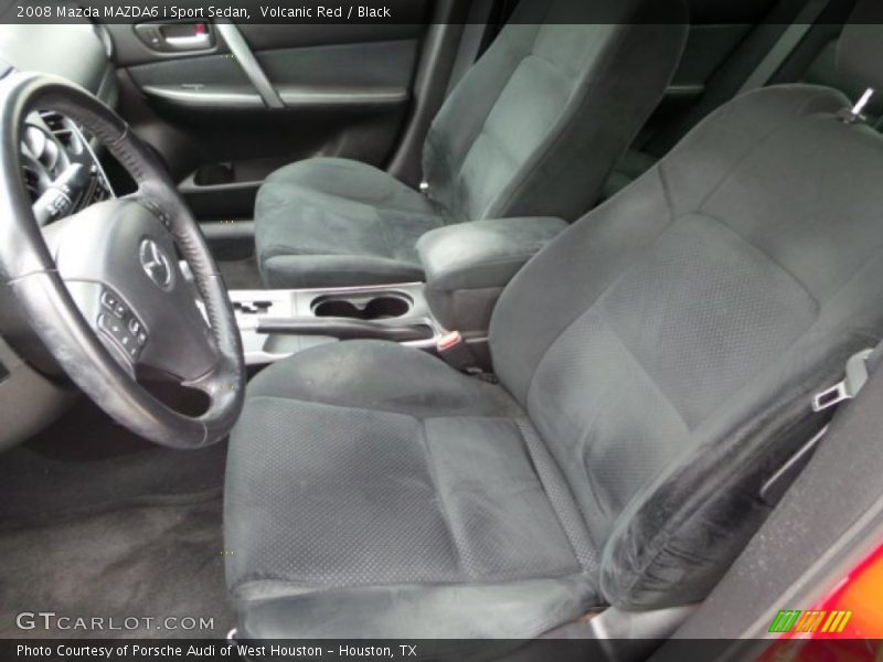 Volcanic Red / Black 2008 Mazda MAZDA6 i Sport Sedan