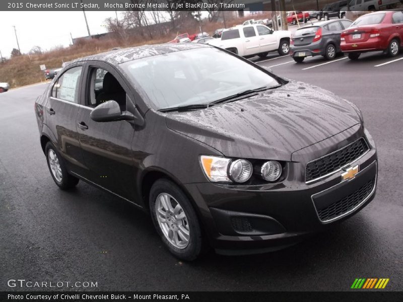 Mocha Bronze Metallic / Jet Black/Dark Titanium 2015 Chevrolet Sonic LT Sedan