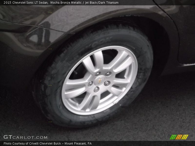 Mocha Bronze Metallic / Jet Black/Dark Titanium 2015 Chevrolet Sonic LT Sedan