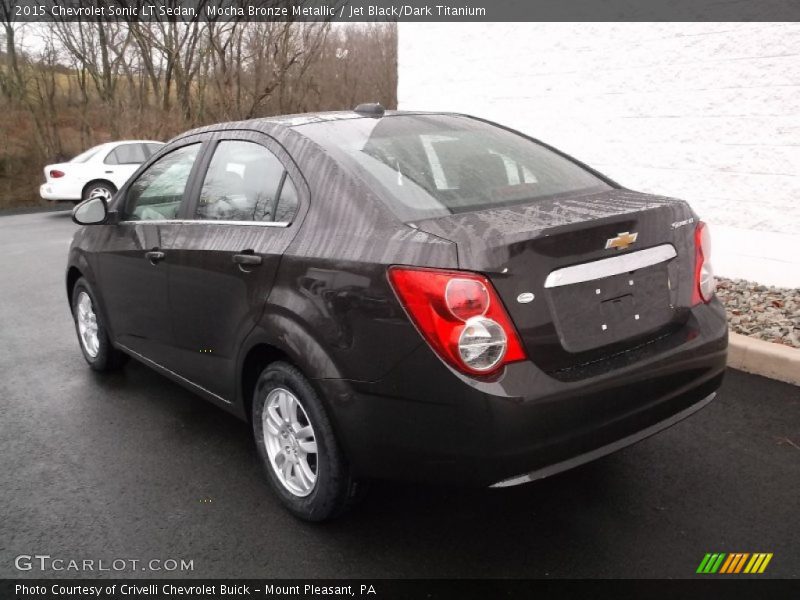 Mocha Bronze Metallic / Jet Black/Dark Titanium 2015 Chevrolet Sonic LT Sedan