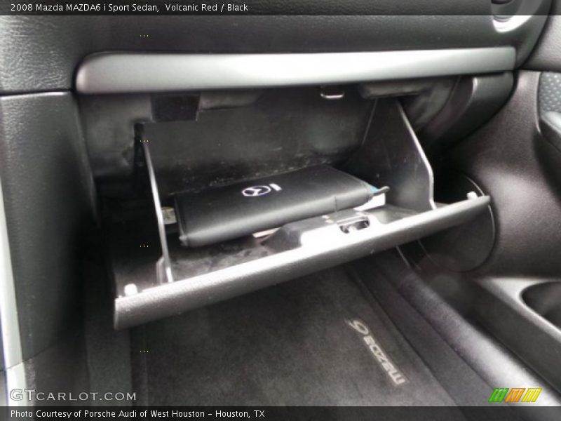 Volcanic Red / Black 2008 Mazda MAZDA6 i Sport Sedan