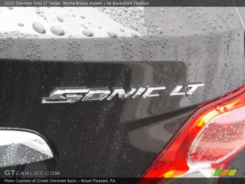 Mocha Bronze Metallic / Jet Black/Dark Titanium 2015 Chevrolet Sonic LT Sedan