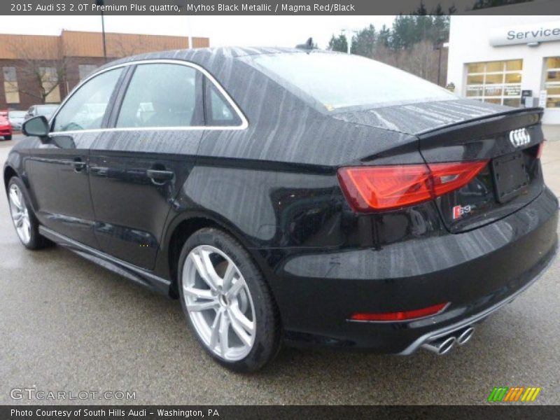 Mythos Black Metallic / Magma Red/Black 2015 Audi S3 2.0T Premium Plus quattro