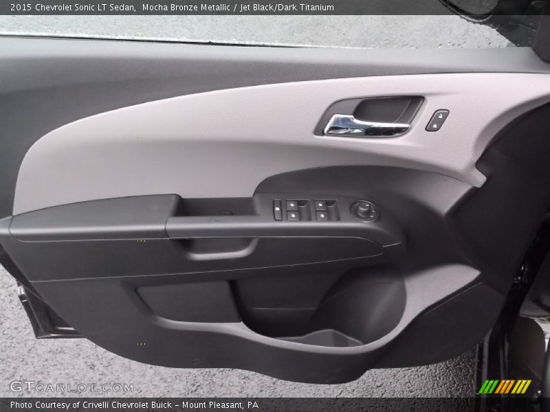 Mocha Bronze Metallic / Jet Black/Dark Titanium 2015 Chevrolet Sonic LT Sedan