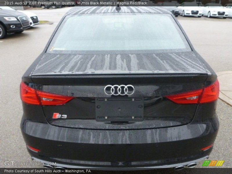 Mythos Black Metallic / Magma Red/Black 2015 Audi S3 2.0T Premium Plus quattro