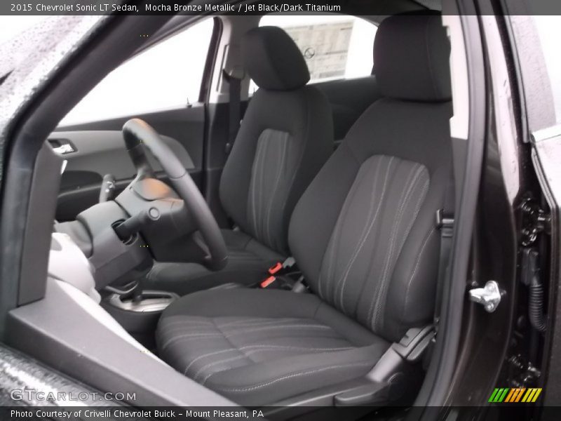 Mocha Bronze Metallic / Jet Black/Dark Titanium 2015 Chevrolet Sonic LT Sedan