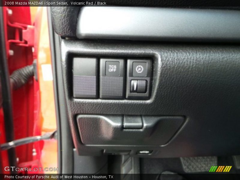 Volcanic Red / Black 2008 Mazda MAZDA6 i Sport Sedan