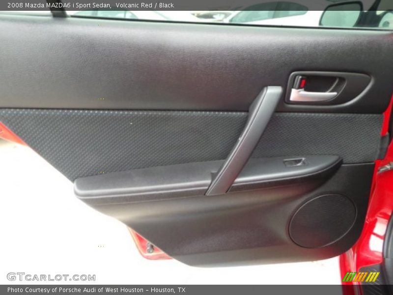 Volcanic Red / Black 2008 Mazda MAZDA6 i Sport Sedan