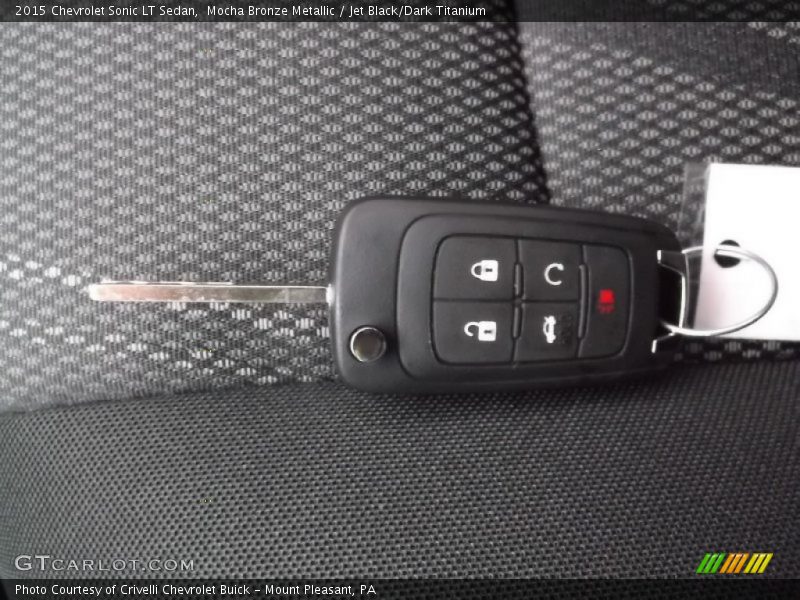 Mocha Bronze Metallic / Jet Black/Dark Titanium 2015 Chevrolet Sonic LT Sedan