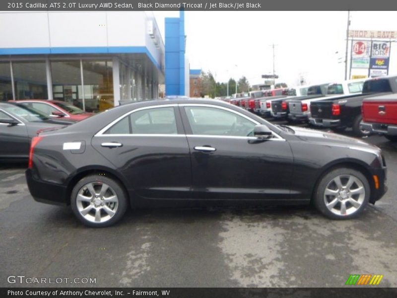 Black Diamond Tricoat / Jet Black/Jet Black 2015 Cadillac ATS 2.0T Luxury AWD Sedan