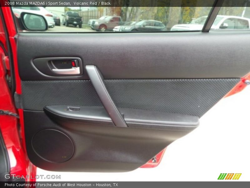 Volcanic Red / Black 2008 Mazda MAZDA6 i Sport Sedan