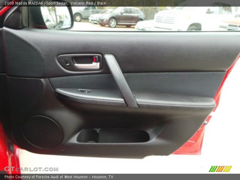 Volcanic Red / Black 2008 Mazda MAZDA6 i Sport Sedan