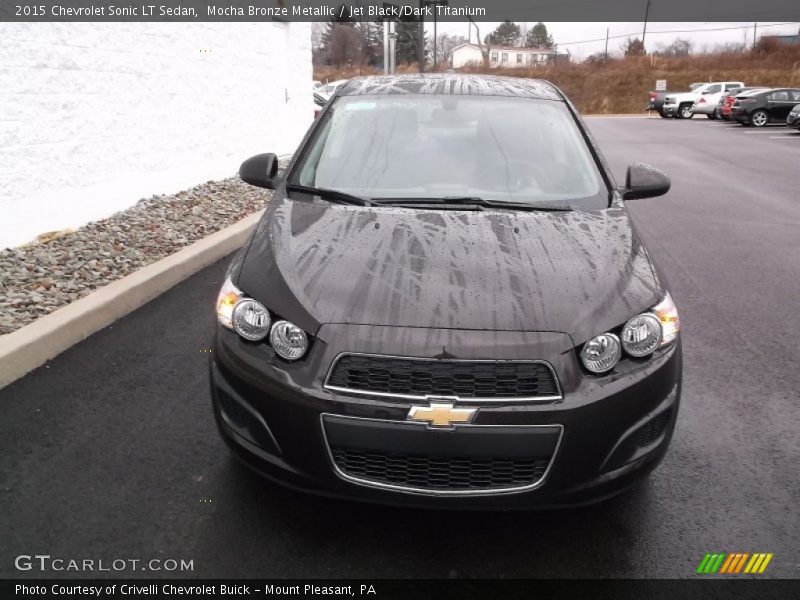 Mocha Bronze Metallic / Jet Black/Dark Titanium 2015 Chevrolet Sonic LT Sedan