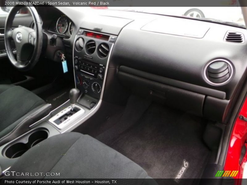 Volcanic Red / Black 2008 Mazda MAZDA6 i Sport Sedan