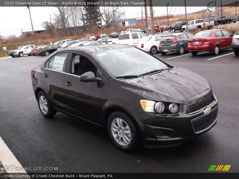 Mocha Bronze Metallic / Jet Black/Dark Titanium 2015 Chevrolet Sonic LT Sedan