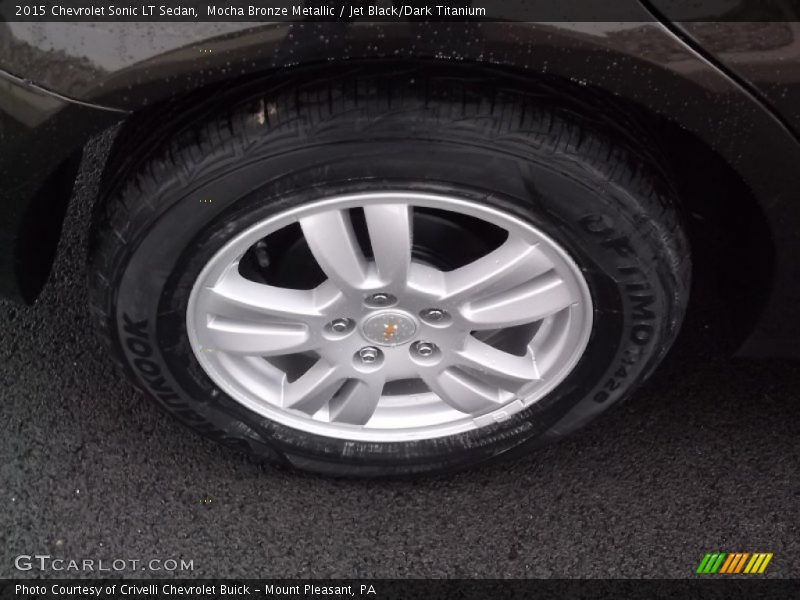 Mocha Bronze Metallic / Jet Black/Dark Titanium 2015 Chevrolet Sonic LT Sedan