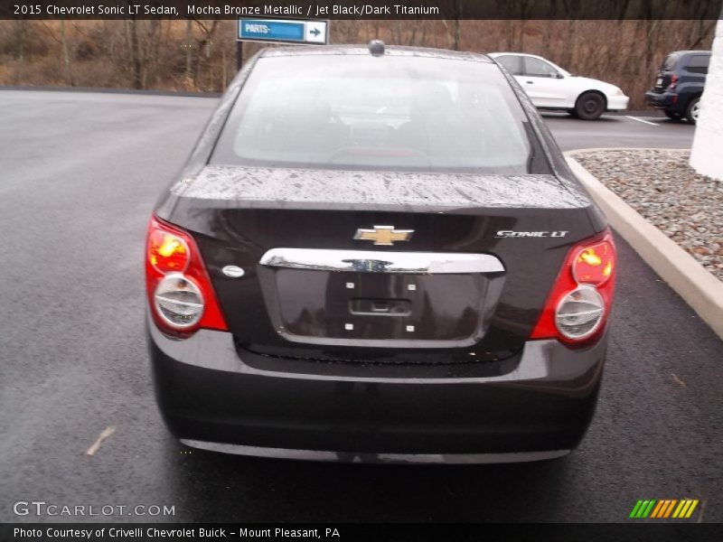 Mocha Bronze Metallic / Jet Black/Dark Titanium 2015 Chevrolet Sonic LT Sedan