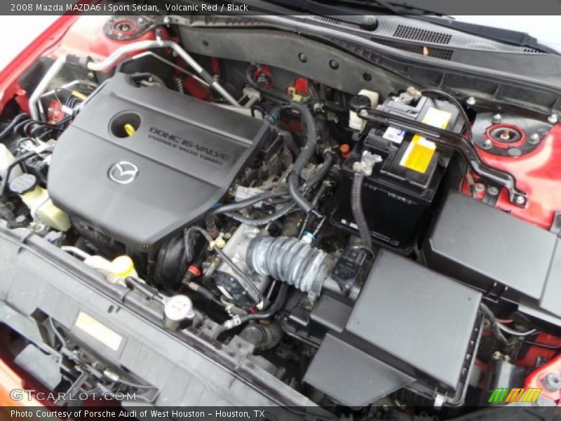 Volcanic Red / Black 2008 Mazda MAZDA6 i Sport Sedan