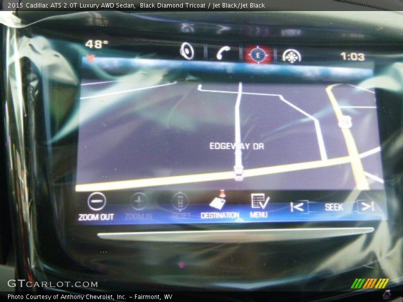 Black Diamond Tricoat / Jet Black/Jet Black 2015 Cadillac ATS 2.0T Luxury AWD Sedan