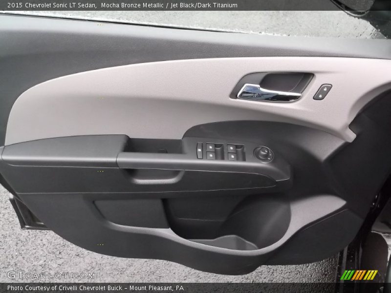 Mocha Bronze Metallic / Jet Black/Dark Titanium 2015 Chevrolet Sonic LT Sedan