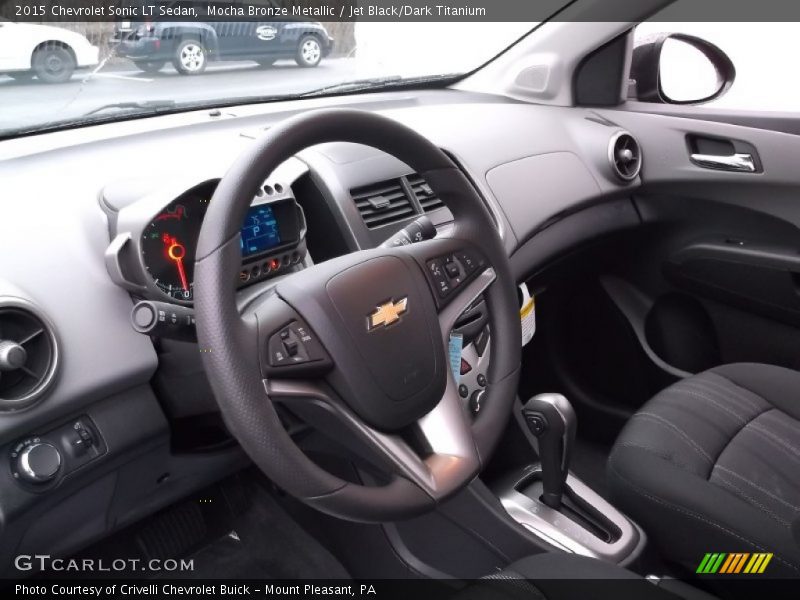 Mocha Bronze Metallic / Jet Black/Dark Titanium 2015 Chevrolet Sonic LT Sedan