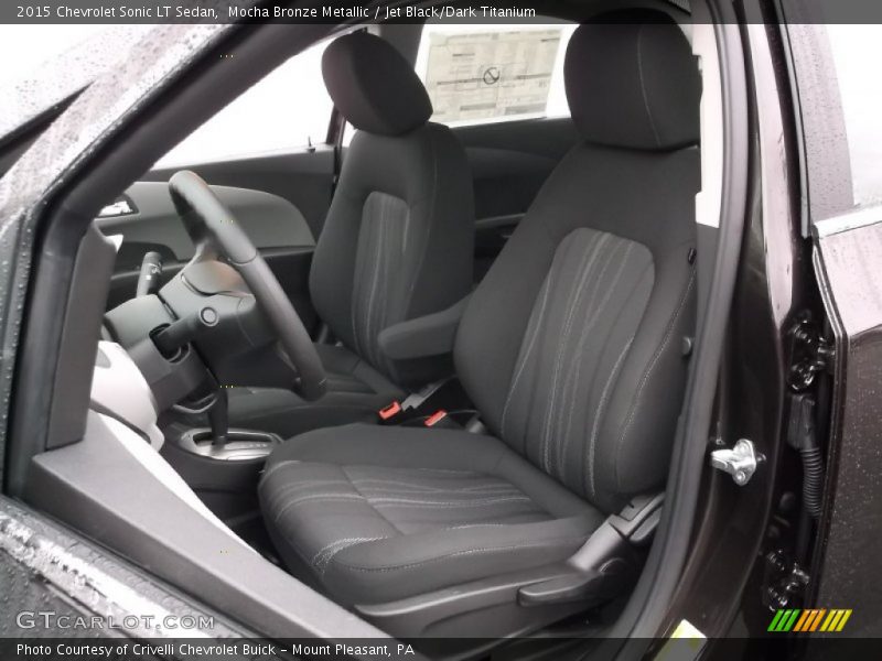 Mocha Bronze Metallic / Jet Black/Dark Titanium 2015 Chevrolet Sonic LT Sedan