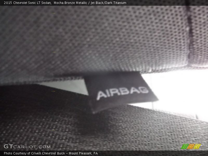 Mocha Bronze Metallic / Jet Black/Dark Titanium 2015 Chevrolet Sonic LT Sedan
