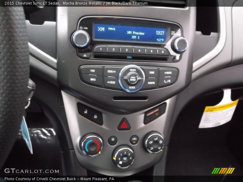 Mocha Bronze Metallic / Jet Black/Dark Titanium 2015 Chevrolet Sonic LT Sedan