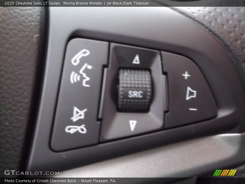 Mocha Bronze Metallic / Jet Black/Dark Titanium 2015 Chevrolet Sonic LT Sedan