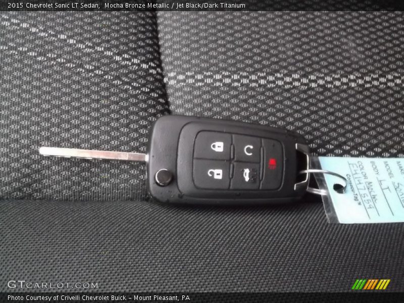 Mocha Bronze Metallic / Jet Black/Dark Titanium 2015 Chevrolet Sonic LT Sedan