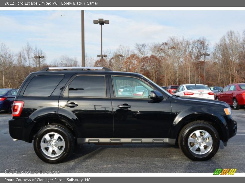 Ebony Black / Camel 2012 Ford Escape Limited V6