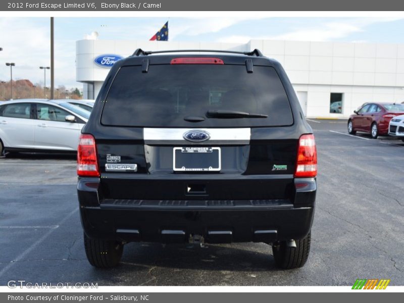 Ebony Black / Camel 2012 Ford Escape Limited V6