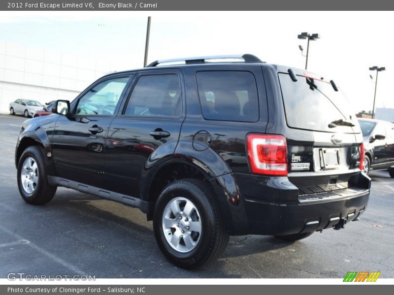Ebony Black / Camel 2012 Ford Escape Limited V6