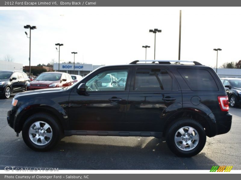 Ebony Black / Camel 2012 Ford Escape Limited V6