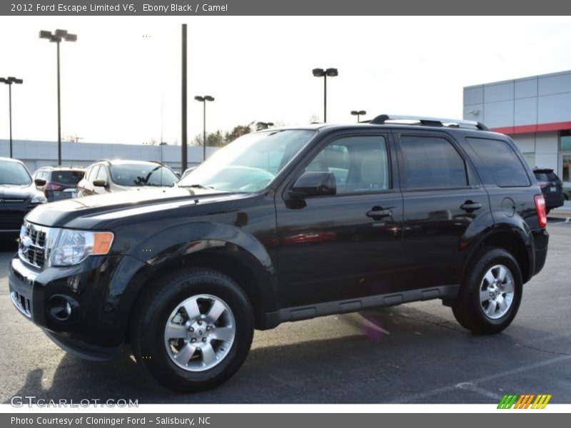 Ebony Black / Camel 2012 Ford Escape Limited V6