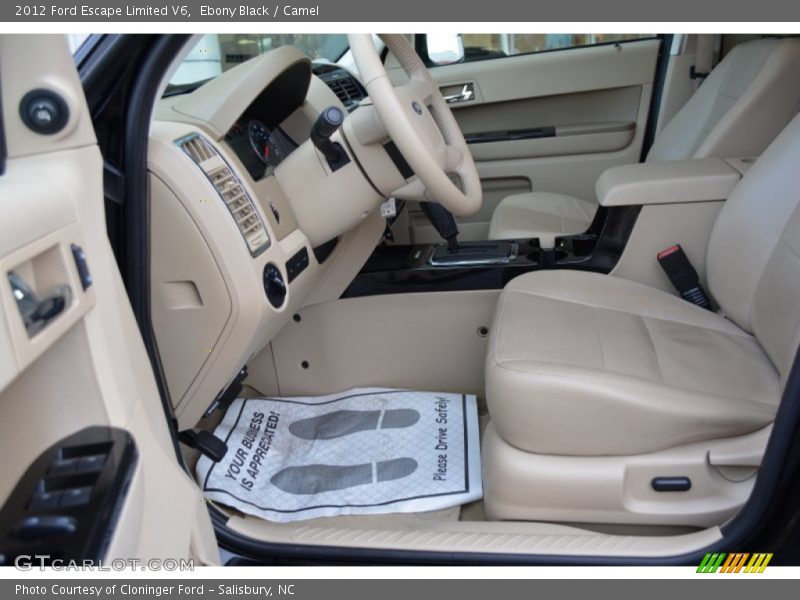 Ebony Black / Camel 2012 Ford Escape Limited V6