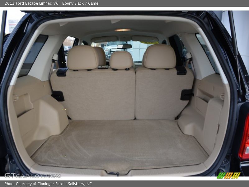 Ebony Black / Camel 2012 Ford Escape Limited V6