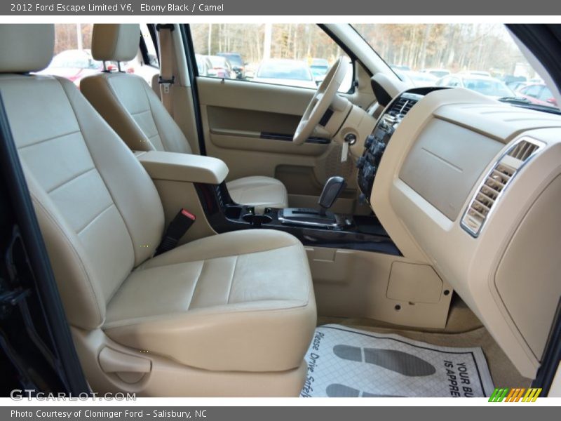 Ebony Black / Camel 2012 Ford Escape Limited V6