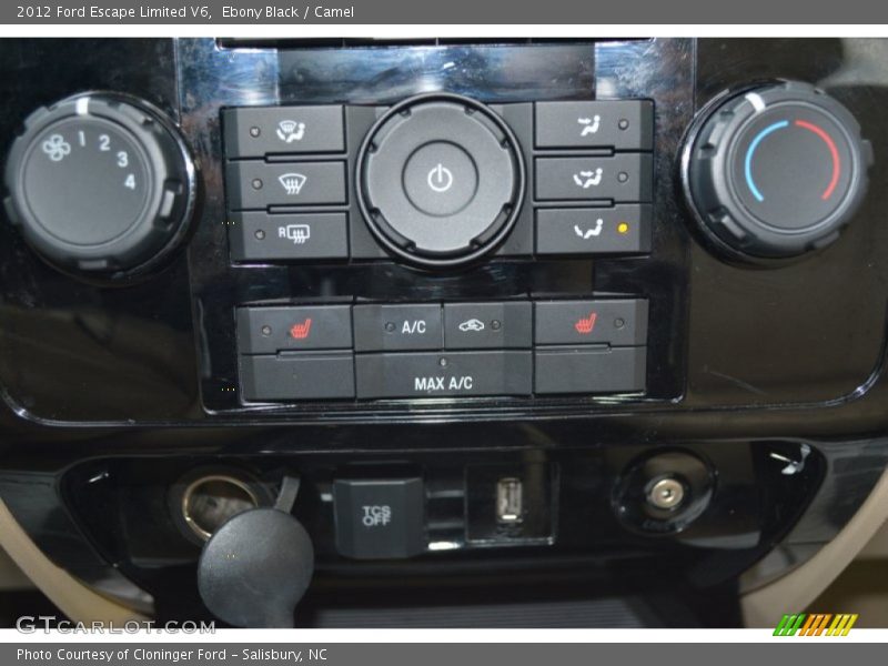 Ebony Black / Camel 2012 Ford Escape Limited V6