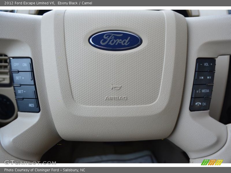 Ebony Black / Camel 2012 Ford Escape Limited V6