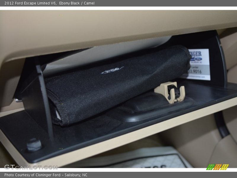 Ebony Black / Camel 2012 Ford Escape Limited V6
