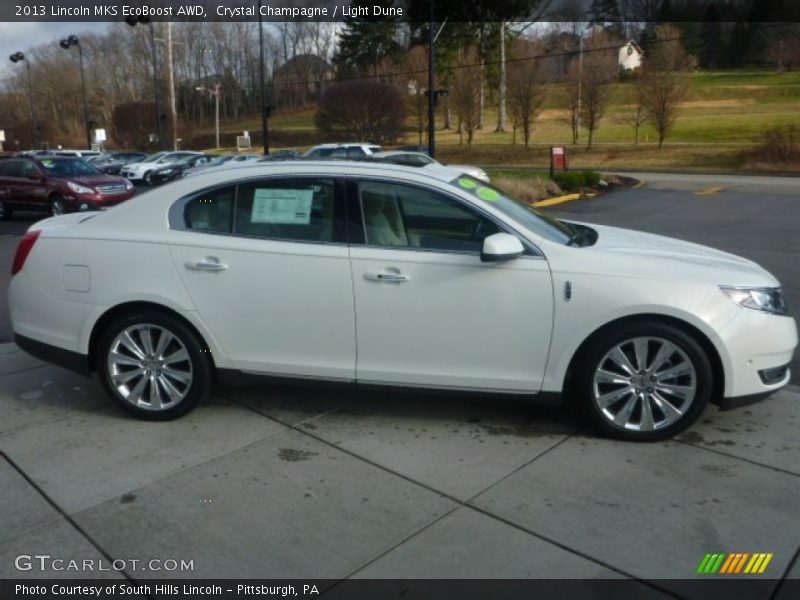 Crystal Champagne / Light Dune 2013 Lincoln MKS EcoBoost AWD