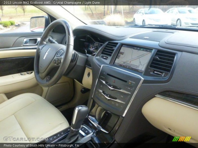 Crystal Champagne / Light Dune 2013 Lincoln MKS EcoBoost AWD
