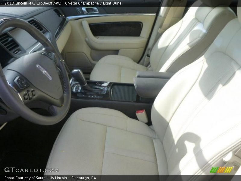 Crystal Champagne / Light Dune 2013 Lincoln MKS EcoBoost AWD