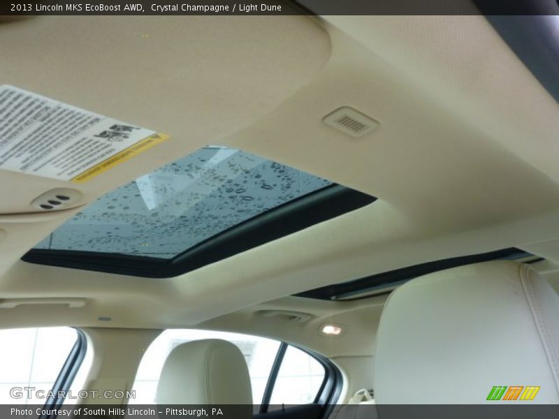 Crystal Champagne / Light Dune 2013 Lincoln MKS EcoBoost AWD