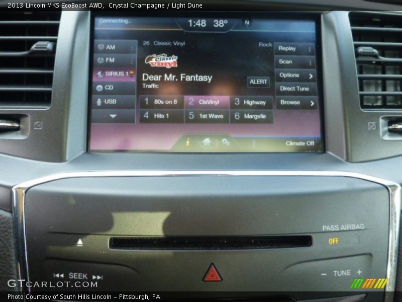 Crystal Champagne / Light Dune 2013 Lincoln MKS EcoBoost AWD