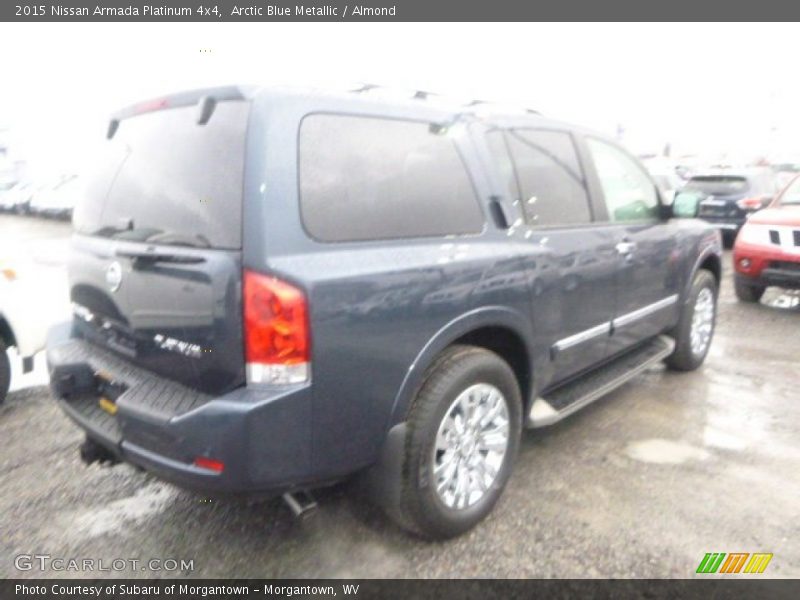 Arctic Blue Metallic / Almond 2015 Nissan Armada Platinum 4x4