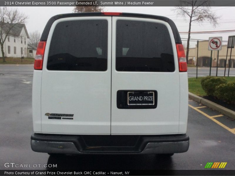 Summit White / Medium Pewter 2014 Chevrolet Express 3500 Passenger Extended LT