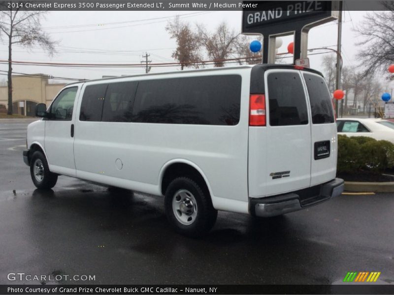 Summit White / Medium Pewter 2014 Chevrolet Express 3500 Passenger Extended LT
