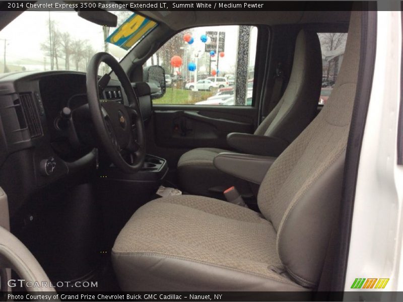 Summit White / Medium Pewter 2014 Chevrolet Express 3500 Passenger Extended LT